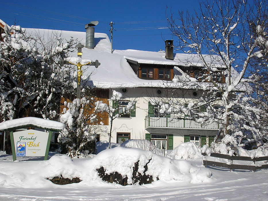 Winterimpressionen rund um den Ferienhof Böck in Oy-Mittelberg
